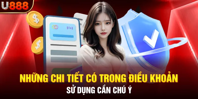 Những chi tiết có trong điều khoản sử dụng cần chú ý